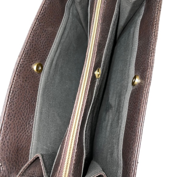 Vintage Brown Leather Relic Pebble Shoulder Bag - Picture 6 of 7